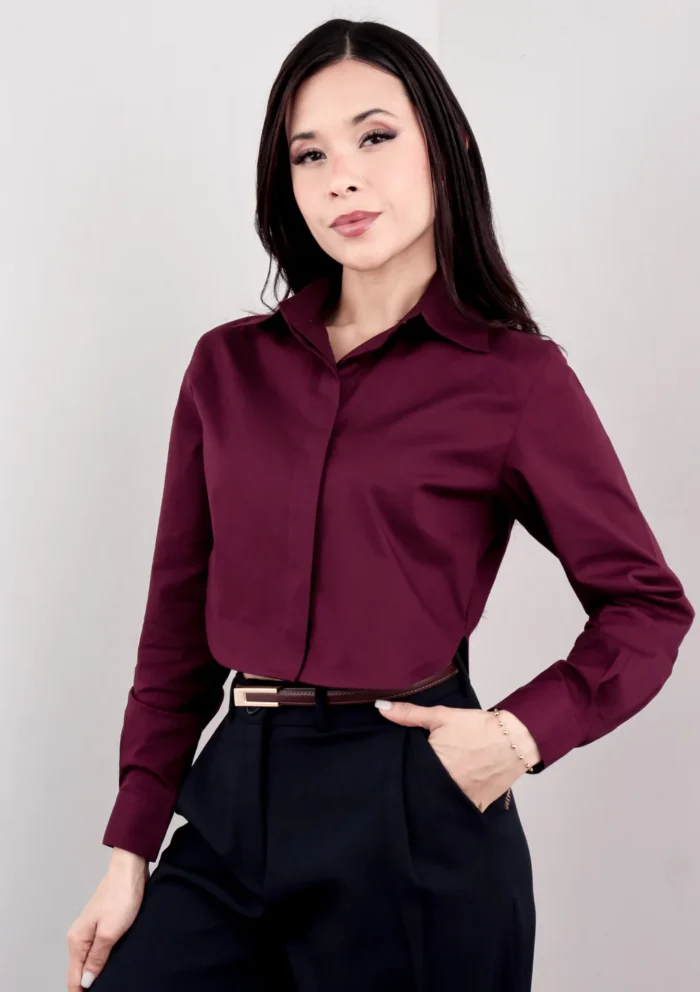 Blusa Merlot - Vino